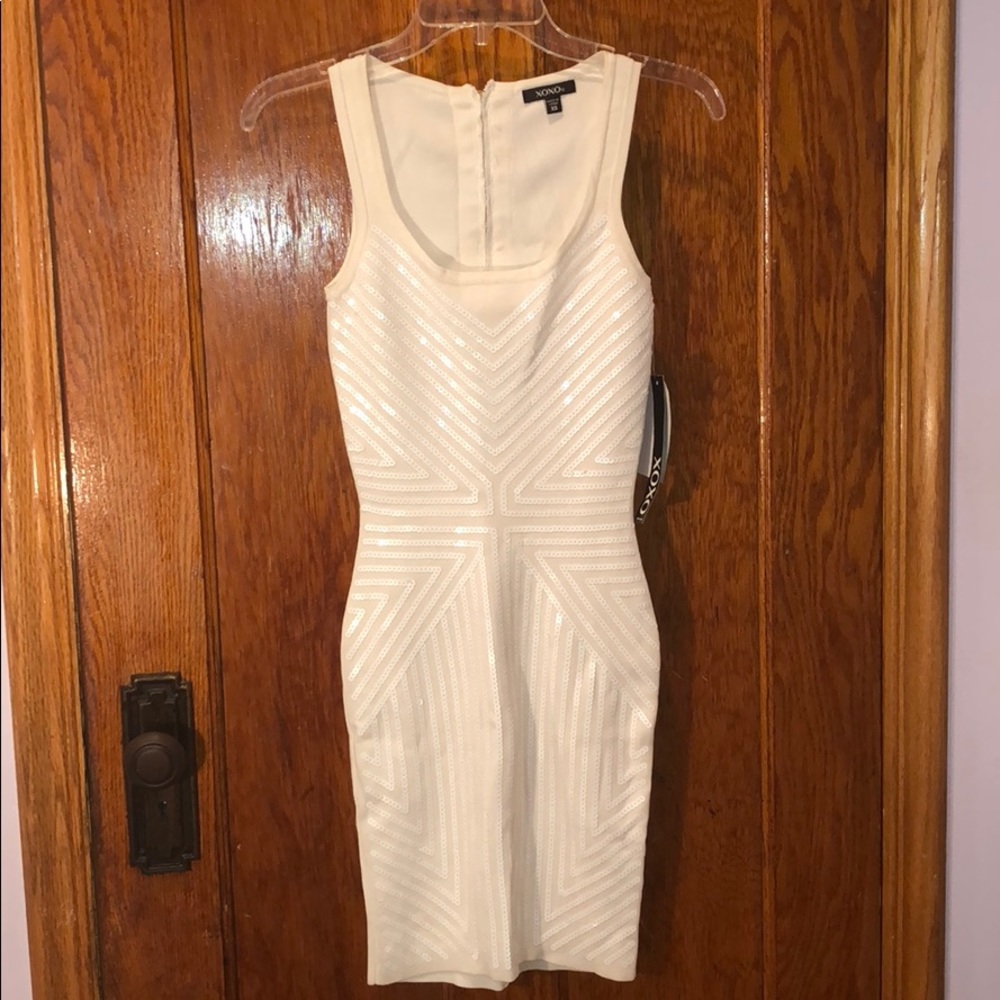 White mini dress
